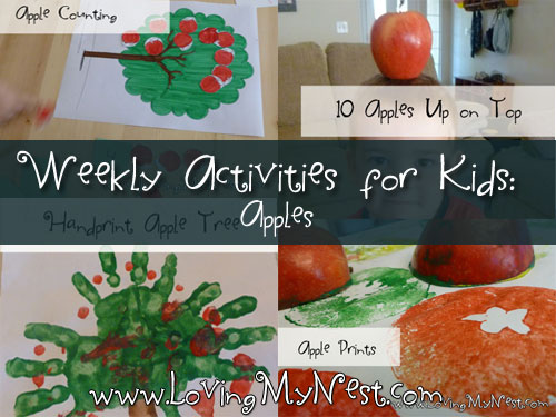 Weekly Activities for Kids - Apples