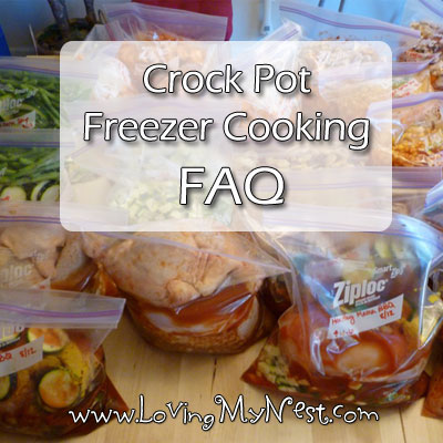 Crock Pot Freezer Cooking FAQ - Loving My Nest