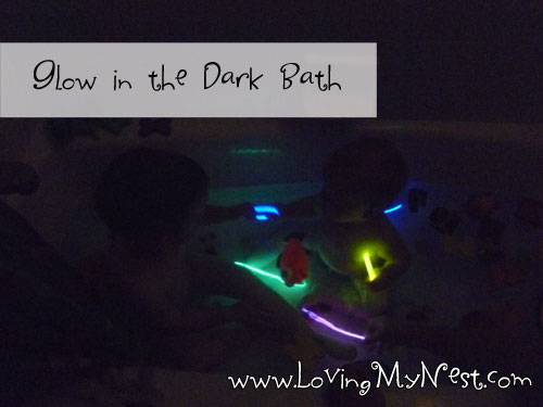 Glow in the dark bath