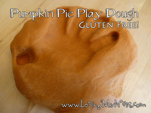 Pumpkin Pie Playdough {gluten free!}