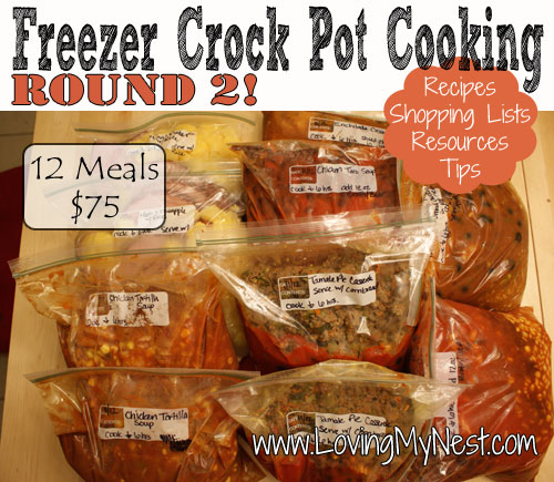 Freezer Crock Pot Meals {Round 2} - Loving My Nest