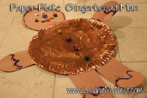 Paper Plate Gingerbread Man