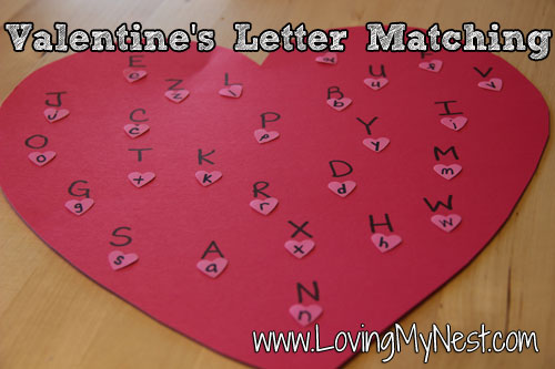 Valentine’s Day Letter Matching
